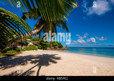 Strand Anse Soleil, Mahe, Republik der Seychellen, Indischer Ozean, Afrika Stockfoto