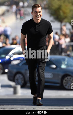 San Sebastian, Spanien. September 2017. Dave Franco nimmt am 28. September 2017 am 65. San Sebastian Film Festival in San Sebastian, Spanien, an der Fotozelle "The Disaster Artist" Teil. Quelle: Geisler-Fotopress/Alamy Live News Stockfoto