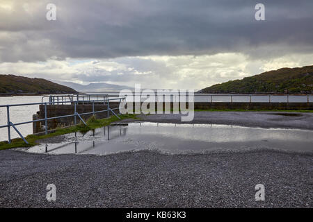 Blick nach Süden über Loch Toscaig von Pier am Toscaig. Ross und Cromarty Stockfoto