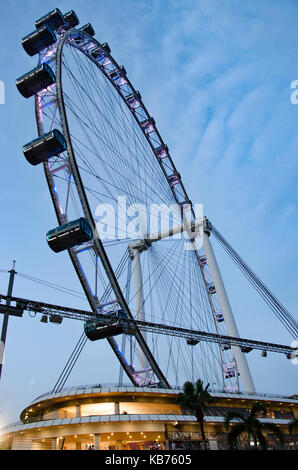 Riesenrad Singapore Flyer Stockfoto
