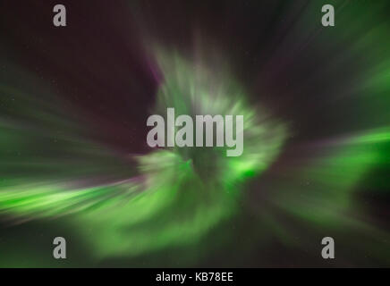 Northern lights Corona in der Finnmark Norwegen Stockfoto