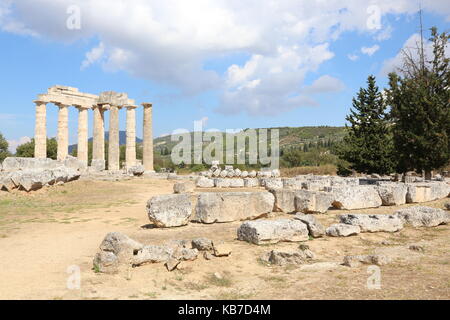 Nemea, Griechenland, antike Nemea Stockfoto