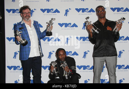 MTV Video Music Awards (VMA) 2017 Presse, auf dem Forum in Inglewood, Kalifornien. Mit: Kendrick Lamar, Dave Meyers, Dave frei Wo: Inglewood, California, United States Wann: 27 Aug 2017 Quelle: FayesVision/WENN.com Stockfoto