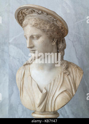 Rom. Italien. Juno Pentini, römische Kopie eines griechischen Originals, Braccio Nuovo, Museo Chiaramonti, Vatikanische Museen. Musei Vaticani. Stockfoto