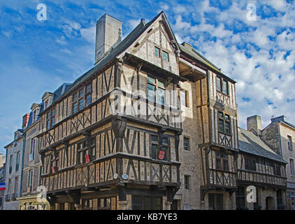 Älteste Fachwerkhaus aus dem 13. Jahrhundert historische Norman Gebäude in Bayeux Normandie Frankreich Stockfoto