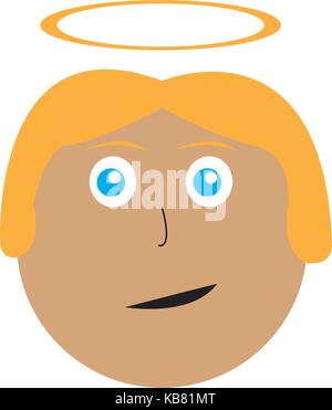 Isolierte Engel Avatar Stock Vektor