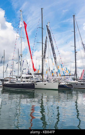 Yachten an der Southampton Boat Show 2017 Stockfoto