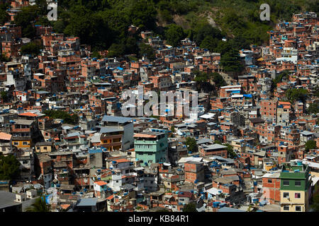 Rocinha Favela (Brasiliens größte Favela), Rio de Janeiro, Brasilien, Südamerika Stockfoto