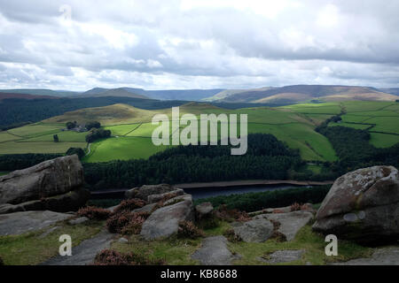 Edale Tal von Derwent Kante Stockfoto