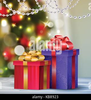Hintergrund mit Weihnachtskugel Stock Vektor