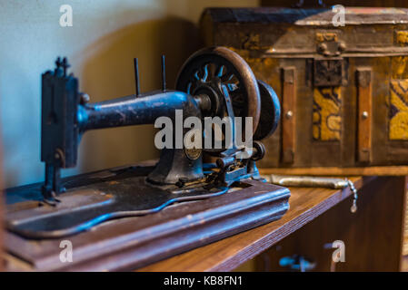 Sirince, Izmir, Türkei - September 08, 2016: antike Nähmaschine Stockfoto