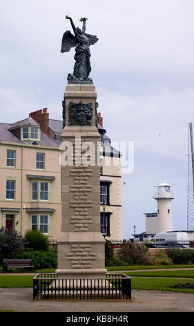 Winged Angel War Memorial Hartlepool Landspitze England Stockfoto