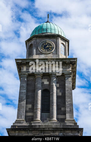 Der Turm der St. Mary's Church in Bridgnorth, Shropshire, Großbritannien. Fällt unter die Diözese Hereford in der Provinz Canterbury. Stockfoto