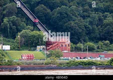Duquesne Incline, Südseite Pittsburgh, Pennsylvania, USA Stockfoto