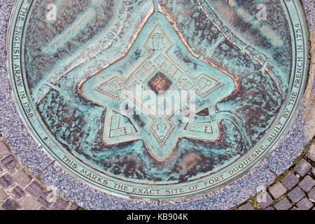 Pittsburgh, PA, USA, amerikanische Einfamilienhaus, Holz Blockhaus