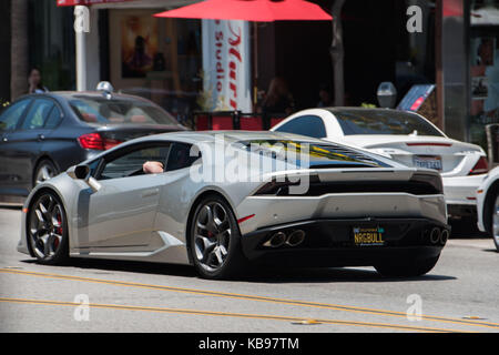 Super Autos auf den Straßen von Los Angeles Stockfoto