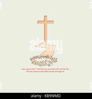 Die Erlösung durch Jesus Stock Vektor