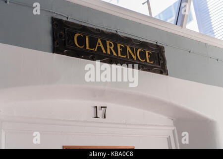 Bezirk 17 (Clarence) an der oldVictorian Korridor, Royal Victoria Hospital in Belfast. Stockfoto