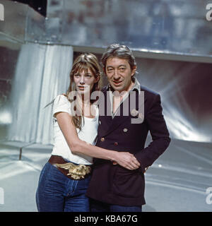 Liedercircus, Musikshow, Deutschland 1977, Gaststar: Jane Birkin, Serge Gainsbourg Stockfoto