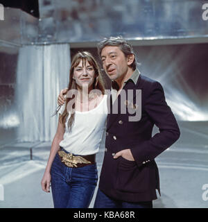 Liedercircus, Musikshow, Deutschland 1977, Gaststar: Jane Birkin, Serge Gainsbourg Stockfoto