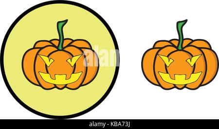 Kürbis Halloween SYMBOL Stock Vektor