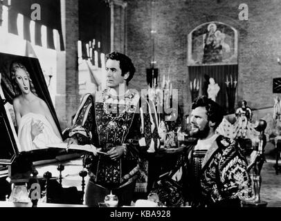 Prinz von Füchsen, aka: In den Klauen des Borgia, USA 1949, Regie: Henry King, Darsteller: Tyrone Power (links) Stockfoto