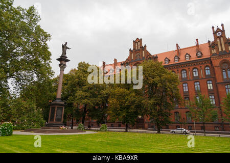 WROCLAW, Polen - 14. SEPTEMBER 2017: Metropolitan Kathedrale Seminar in Cathedral Square Stockfoto