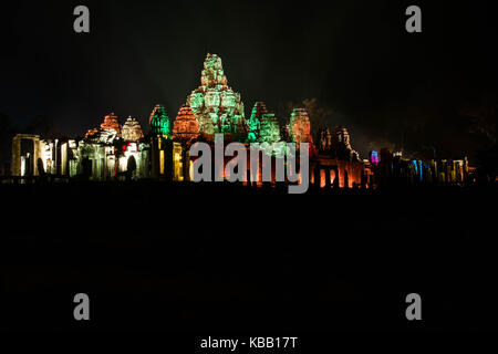 Angkor Thom oder Bayon Tempel die beliebtesten Länder in Asien. Stockfoto