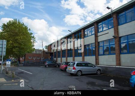 GMP Leigh Polizeistation in Leigh, England, Großbritannien Stockfoto