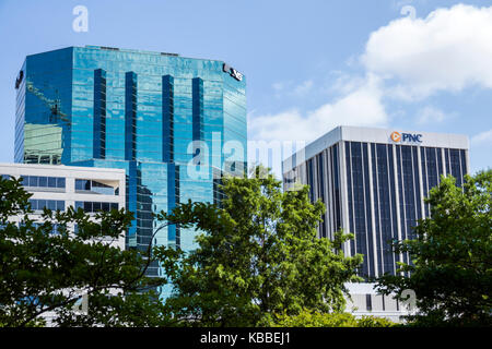 Norfolk Virginia, Innenstadt, Bürohochhäuser Wolkenkratzer Gebäude PNC Bank, Norfolk Southern Corporation, Arnold B. McKinnon Gebäude Stockfoto