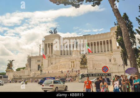 Rom, Italien, 17. Juni 2014: Piazza Venezia, architektonische Details der Stadt Roma, Italien, Europa Stockfoto