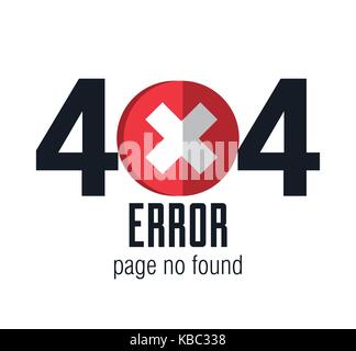 404 Verbindungsfehler Symbole Stock Vektor