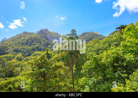 Sintra landmaks Panorama Stockfoto