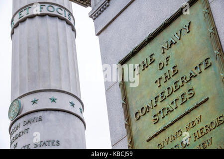 Richmond Virginia, Monument Avenue, historischer Bezirk, Bürgerkrieg, Jefferson Davis Monument, VA170521148 Stockfoto