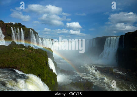 Devils Throat (Garganta do Diabo), Iguazu Falls, Brasilien - Argentinien Grenze, Südamerika Stockfoto