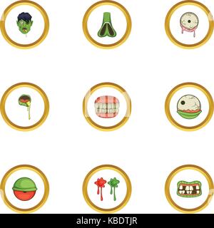 Symbole, Cartoon Stil Stock Vektor