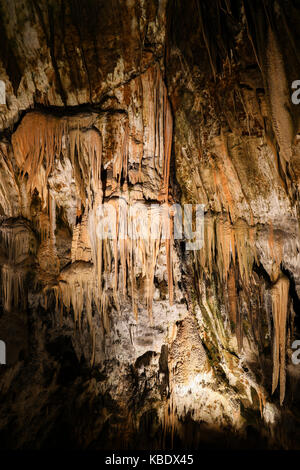 Höhle von Postojna (slowenisch: Postojnska jama, Italienisch: Grotte di Postumia) ist ein 20,570 m langen karsthöhle System Stockfoto