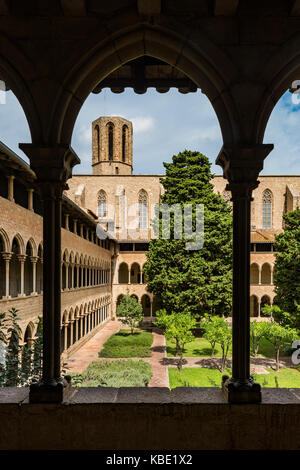 Das gotische Kloster von Pedralbes in Barcelona, Katalonien, Spanien Stockfoto