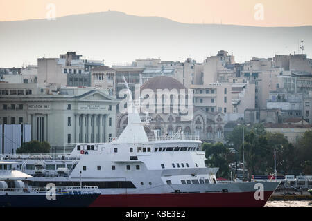 Der Hafen von Piräus, in der Nähe von Athen, Griechenland Stockfoto