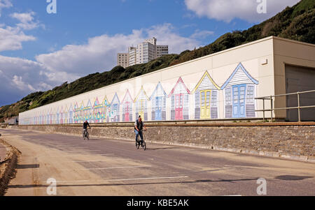 Bournemouth september 2017 - Boscombe entfernt Stockfoto