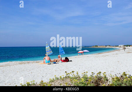 Ein Blick auf die einzelnen Mari Ermi, Sardinien, Italien Stockfoto