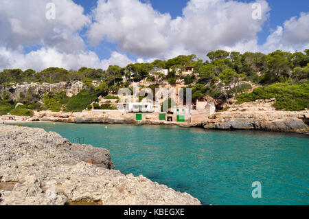 Cala Llombards Aussicht auf der Balearen Insel Mallorca in Spanien Stockfoto