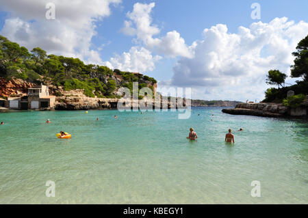 Cala Llombards Aussicht auf der Balearen Insel Mallorca in Spanien Stockfoto