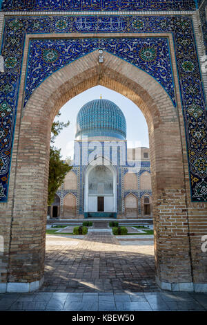 Guri Amir ist ein mausoleum der Asiatischen Eroberer Tamerlane (auch bekannt als Timur) in Samarkand, Usbekistan Stockfoto