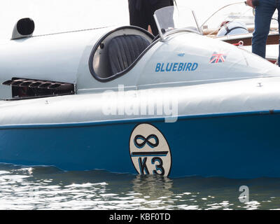 Bluebird K3 Speed Test - 23. September 2017 - Bewl Wasser Stockfoto