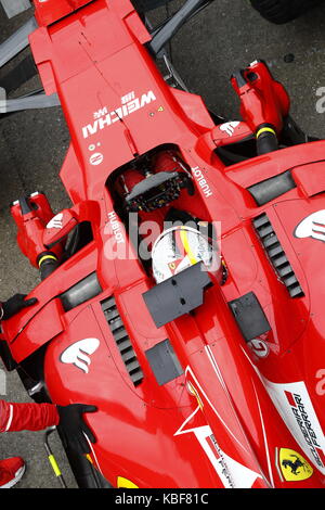 Sepang, Malaysia. 29 Sep, 2017. Motorsport: FIA Formel Eins-Weltmeisterschaft 2017, Grand Prix von Malaysia, #5 Sebastian Vettel (GER, Scuderia Ferrari), Quelle: dpa Picture alliance/Alamy leben Nachrichten Stockfoto