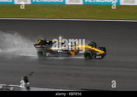 Sepang, Malaysia. 29 Sep, 2017. Motorsport: FIA Formel Eins-Weltmeisterschaft 2017, Grand Prix von Malaysia, #46 Sergei Sirotkin (RUS, Renault Sport F1 Team), Quelle: dpa Picture alliance/Alamy leben Nachrichten Stockfoto