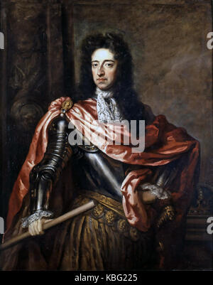 Wilhelm III. von England (1650-1702) gemalt von Godfrey Kneller über 1685 Stockfoto