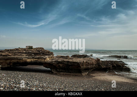 Atlantikküste in der Nähe von Essaouira, Marokko. Stockfoto