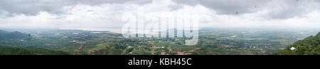 Panorama der Landnutzung um pasak jolasid Dam in der Provinz Lop Buri, Thailand Stockfoto